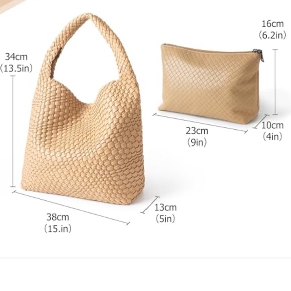 Joryin Woven Tote Bag with Purse for Women - Picture 3 of 12